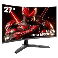 KOORUI 27E6QCA 27-inch QHD 180Hz Curved Gaming Monitor